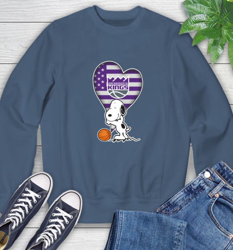 Sacramento Kings NBA Basketball The Peanuts Movie Adorable Snoopy Sweatshirt 8 Sacramento Kings NBA Basketball The Peanuts Movie Adorable Snoopy Sweatshirt - Image 8