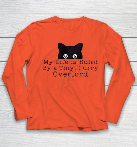 My Life is Ruled by a Tiny Furry Overlord Funny Cat Youth Long Sleeve 2