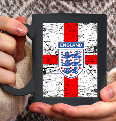 Three Lions On A Shirt European Football England Flag Football Euro Ceramic Mug 11oz