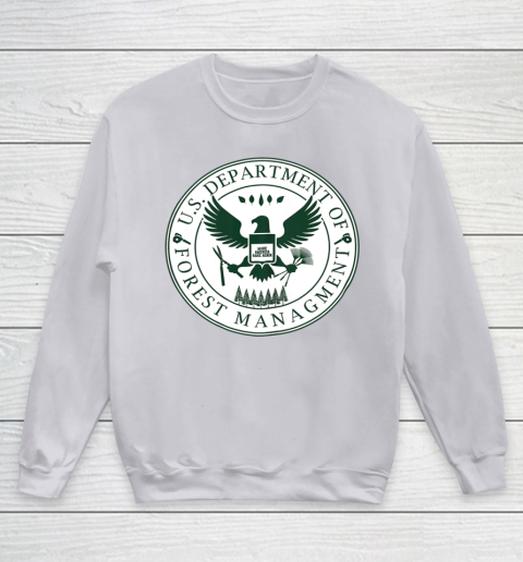 Make America Rake Again US Department Of Forest Managment Youth Sweatshirt 2