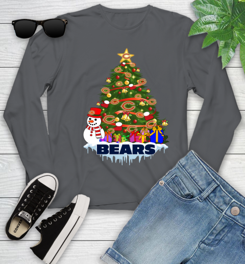 Chicago Bears Merry Christmas NFL Football Sports Youth Long Sleeve 8