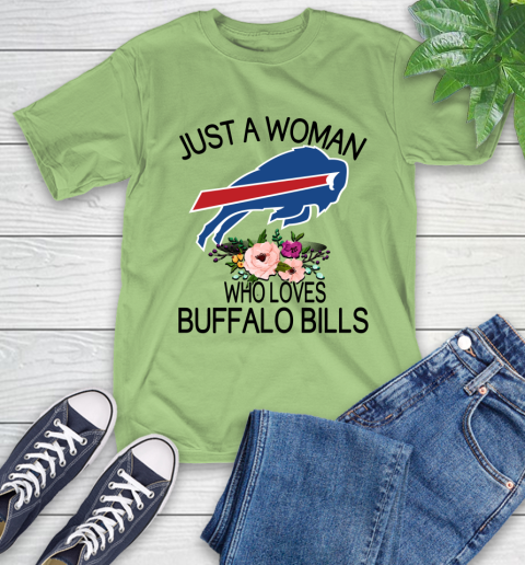 NFL Just A Woman Who Loves Buffalo Bills Football Sports T-Shirt 9
