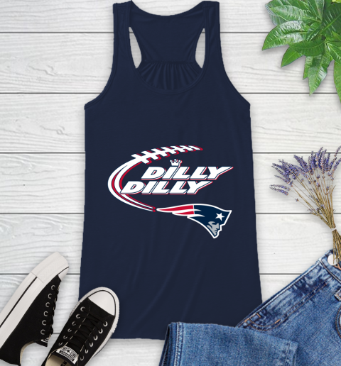 NFL New England Patriots Dilly Dilly Football Sports Racerback Tank 12