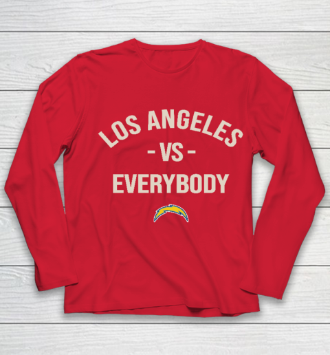 Los Angeles Chargers Vs Everybody Youth Long Sleeve 8