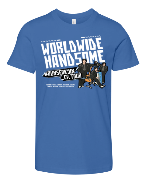 Jin BTS Worldwide Handsome Tour Premium Youth T-shirt