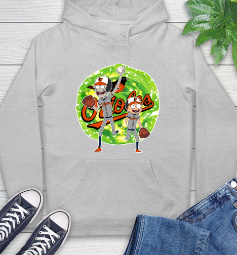 MLB Baltimore Orioles Rick And Morty Baseball Sports Hoodie 6