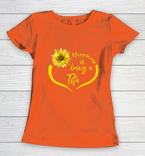 Womens Tita Gift Happiness Is Being A Tita Women's T-Shirt 3