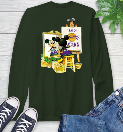 NBA Basketball Los Angeles Lakers Mickey Drawing Shirt 60 NBA Basketball Los Angeles Lakers Mickey Drawing Shirt - Image 60