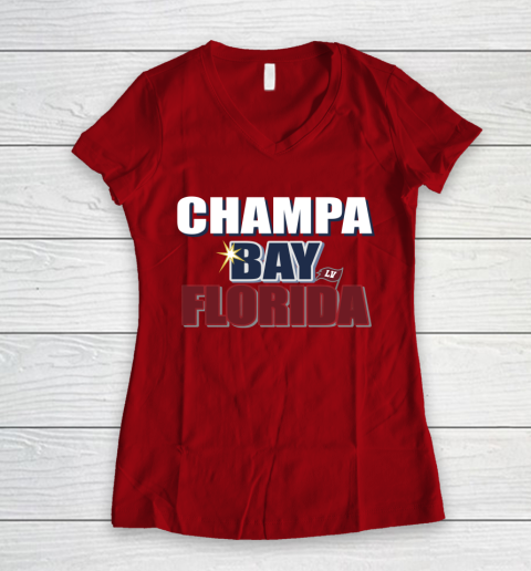 Champa Bay Florida Women's V-Neck T-Shirt 8