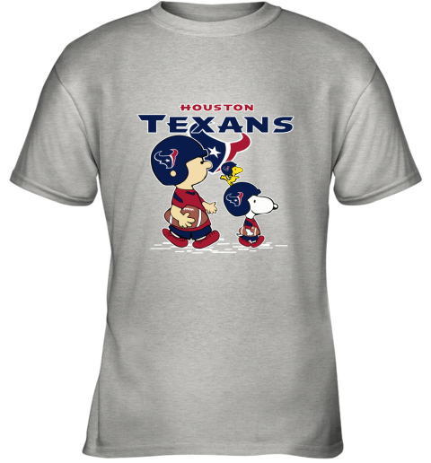 Houston Texans Let's Play Football Together Snoopy NFL Youth T-Shirt 