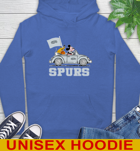 NBA Basketball San Antonio Spurs Pluto Mickey Driving Disney Shirt Hoodie 9