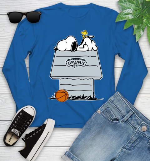 San Antonio Spurs NBA Basketball Snoopy Woodstock The Peanuts Movie Youth Long Sleeve 9