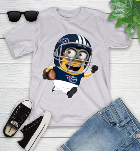 NFL Tennessee Titans Minions Disney Football Sports Youth T-Shirt 4