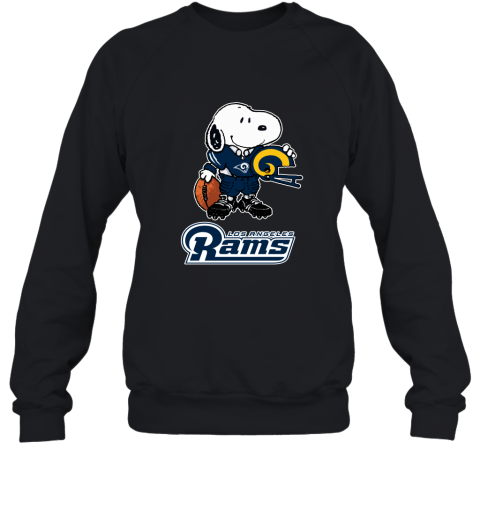Snoopy A Strong And Proud Los Angeles Rams Player NFL Sweatshirt