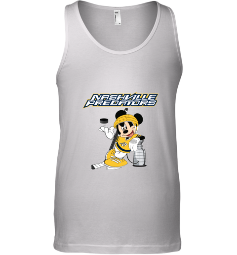 Mickey Nashville Predators With The Stanley Cup Hockey NHL Tank Top