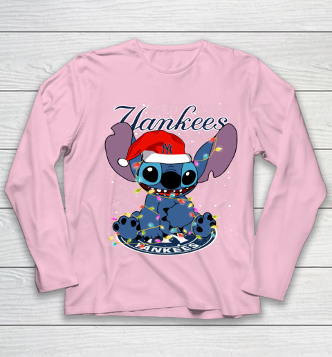 New York Yankees MLB noel stitch Baseball Christmas Youth Long Sleeve 6