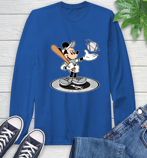 MLB Baseball Chicago White Sox Cheerful Mickey Disney Shirt Long Sleeve T-Shirt 10