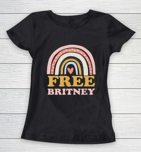 Womens Free Britney FreeBritney Rainbow Women's T-Shirt