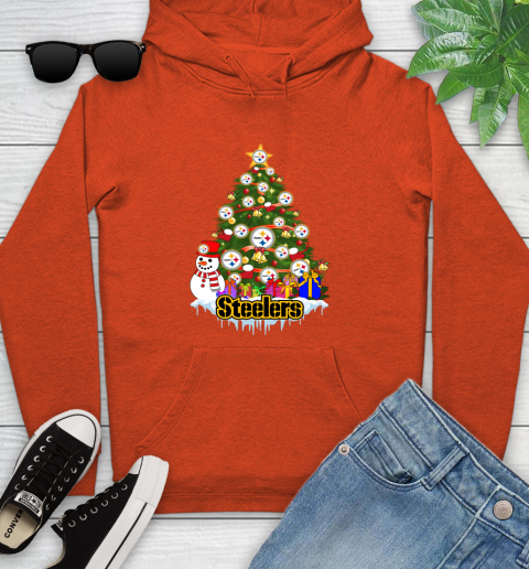 Pittsburgh Steelers Merry Christmas NFL Football Sports Youth Hoodie 5