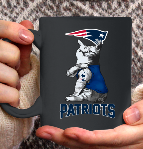 NFL Football My Cat Loves New England Patriots Ceramic Mug 11oz 2