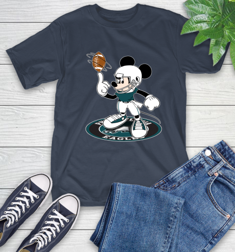 NFL Football Philadelphia Eagles Cheerful Mickey Disney Shirt T-Shirt 4