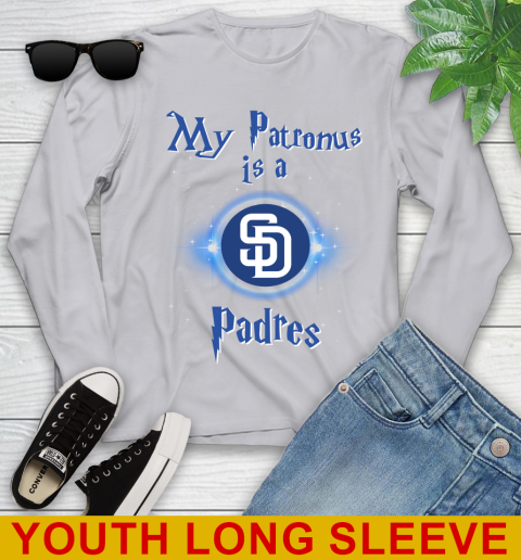 MLB Baseball Harry Potter My Patronus Is A San Diego Padres Youth Long Sleeve 5
