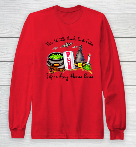 Hocus Pocus Halloween  This Witch Need Diet Coke Long Sleeve T-Shirt 7