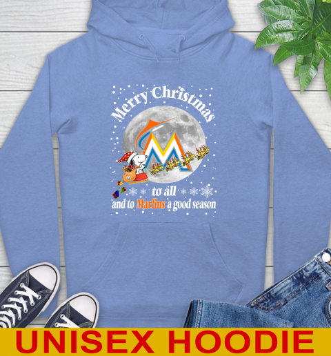 Miami Marlins Merry Christmas To All And To Marlins A Good Season MLB Baseball Sports Hoodie 11