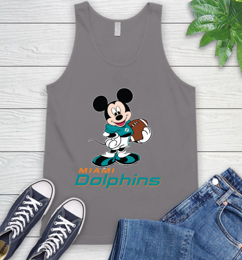 NFL Football Miami Dolphins Cheerful Mickey Mouse Shirt Tank Top 7