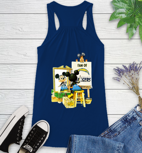 NFL Football Los Angeles Chargers Mickey Drawing Shirt 42