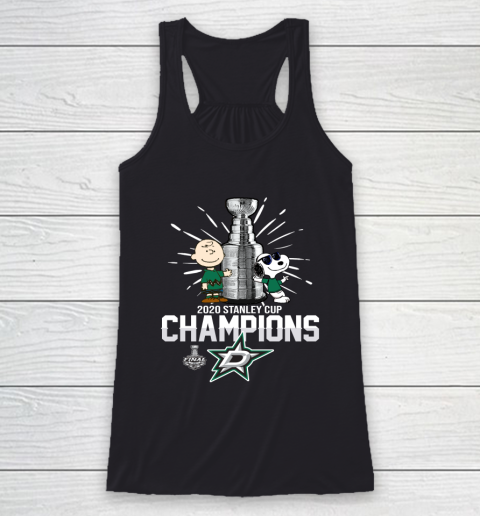 2020 Stanley Cup Champion Dall Stars Snoopy Racerback Tank