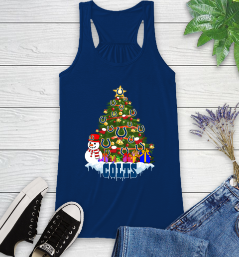 Indianapolis Colts Merry Christmas NFL Football Sports Racerback Tank 9