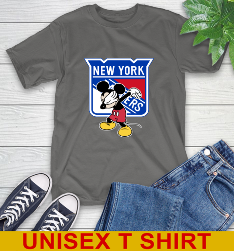 New York Rangers NHL Hockey Dabbing Mickey Disney Sports T-Shirt 8