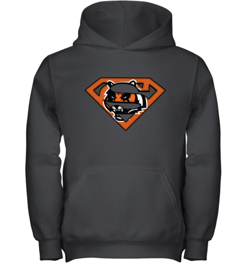 We Are Undefeatable The Cincinnati Bengals x Superman NFL Youth Hoodie