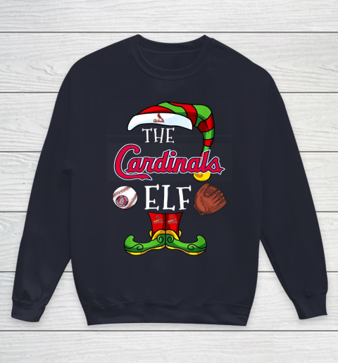 St.Louis Cardinals Christmas ELF Funny MLB Youth Sweatshirt 2