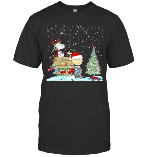 Snoopy Woodstock And Charlie Brown Christmas T-Shirt