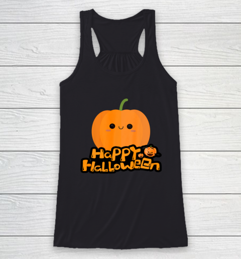 Cute Little Cartoon Pumpkin Happy Halloween boys and girls Racerback Tank