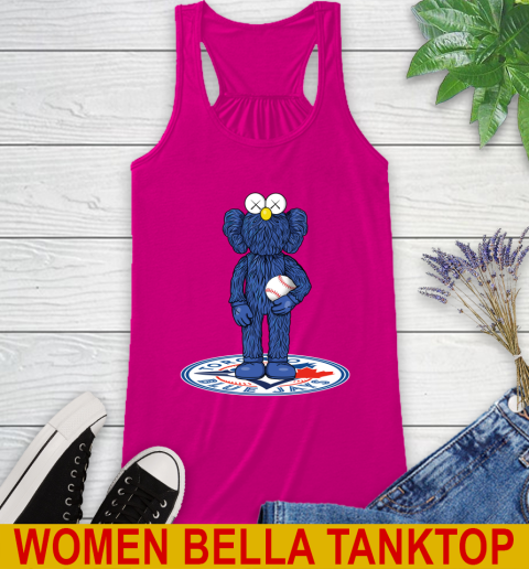 MLB Baseball Toronto Blue Jays Kaws Bff Blue Figure Shirt Racerback Tank 8