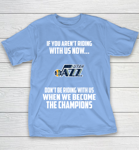 NBA Utah Jazz Basketball We Become The Champions Youth T-Shirt 8