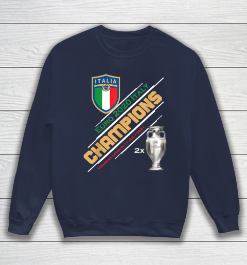 Italy Champions 2020 Euro Forza Azzurri Italia Football Sweatshirt 2