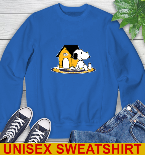 NHL Hockey Nashville Predators Snoopy The Peanuts Movie Shirt Sweatshirt 9