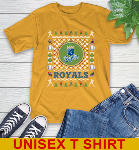 Kansas City Royals Merry Christmas MLB Baseball Loyal Fan T-Shirt - Image 3