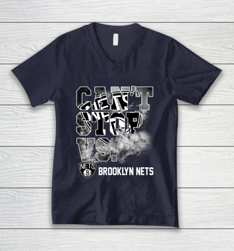 NBA Brooklyn Nets Basketball Can't Stop Vs V-Neck T-Shirt 3 NBA Brooklyn Nets Basketball Can't Stop Vs V-Neck T-Shirt - Image 3