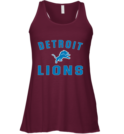 Detroit Lions NFL Line by Fanatics Branded Blue Vintage Victory Racerback Tank