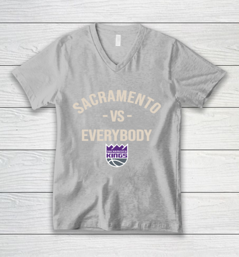 Sacramento Kings Vs Everybody V-Neck T-Shirt 3