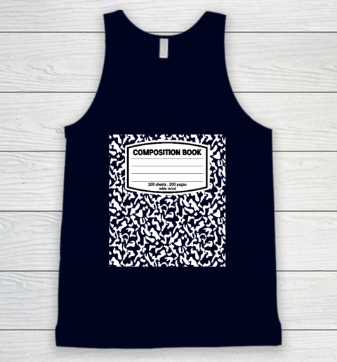 Composition Book Notebook Matching group Halloween Teacher Tank Top 2