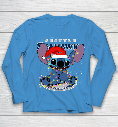 Seattle Seahawks NFL Football noel stitch Christmas Youth Long Sleeve 4