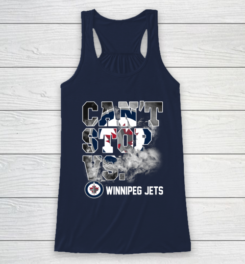 NHL Winnipeg Jets Hockey Can't Stop Vs Racerback Tank 8