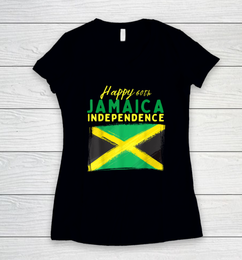 Jamaica 60th Independence Women's V-Neck T-Shirt
