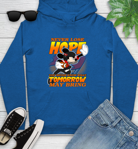 Tampa Bay Buccaneers NFL Football Mickey Disney Never Lose Hope Youth Hoodie 11